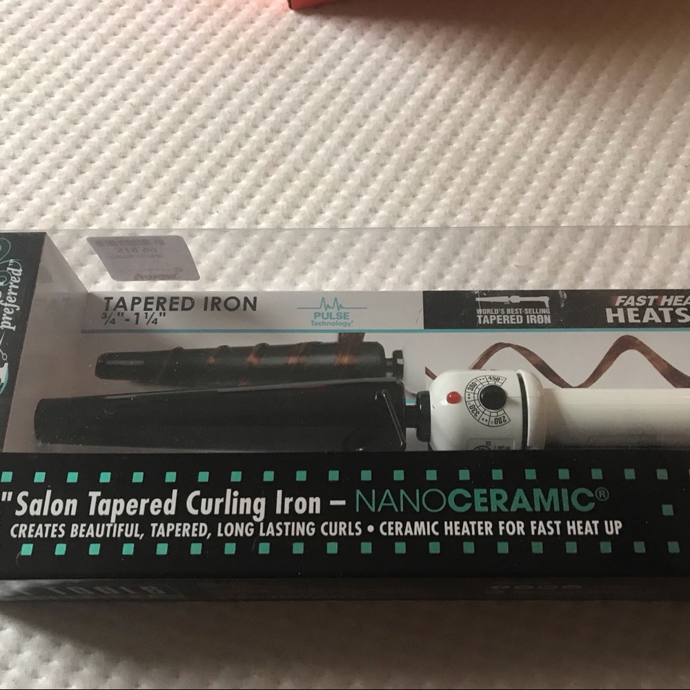 Nano Ceramic non tapered salon grade curling iron